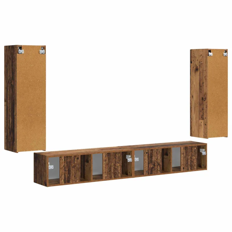 TV sieninio kabineto komplektas 4 pcs 29,5 x 31 x 100 cm
