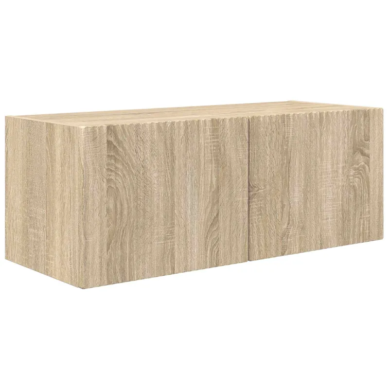 TV sieninio kabineto komplektas 4 pcs Sonoma ąžuolas