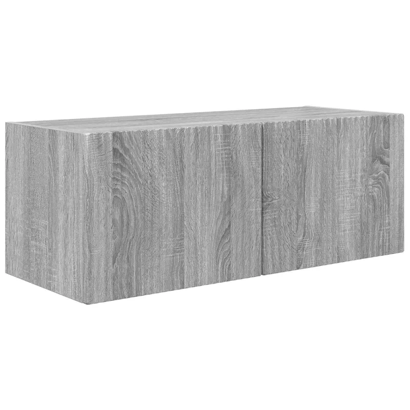 TV sieninio kabineto komplektas 4 pcs Pilkas Sonoma