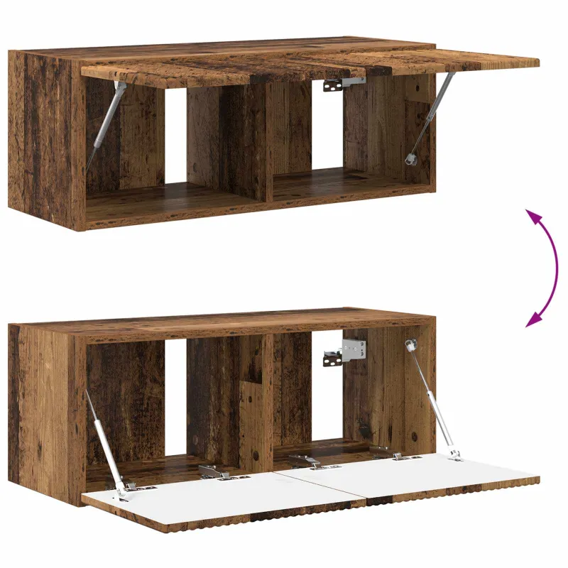 TV sieninio kabineto komplektas 4 pcs Senas medis