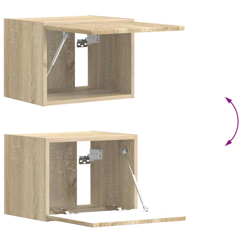 TV sieninio kabineto komplektas 6 pcs Sonoma ąžuolas
