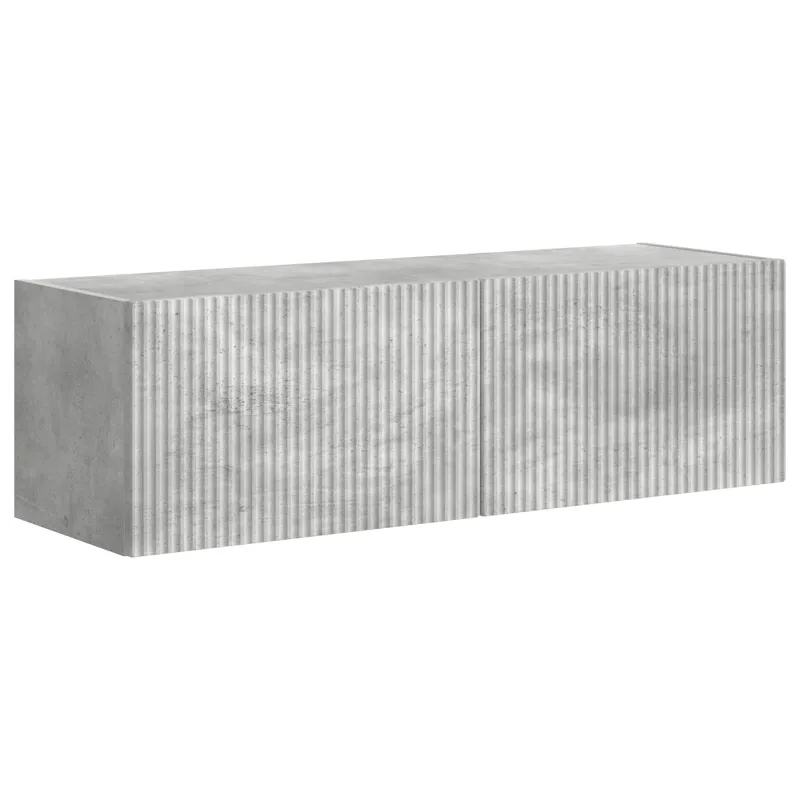 TV sieninio kabineto komplektas 6 pcs Betono pilka