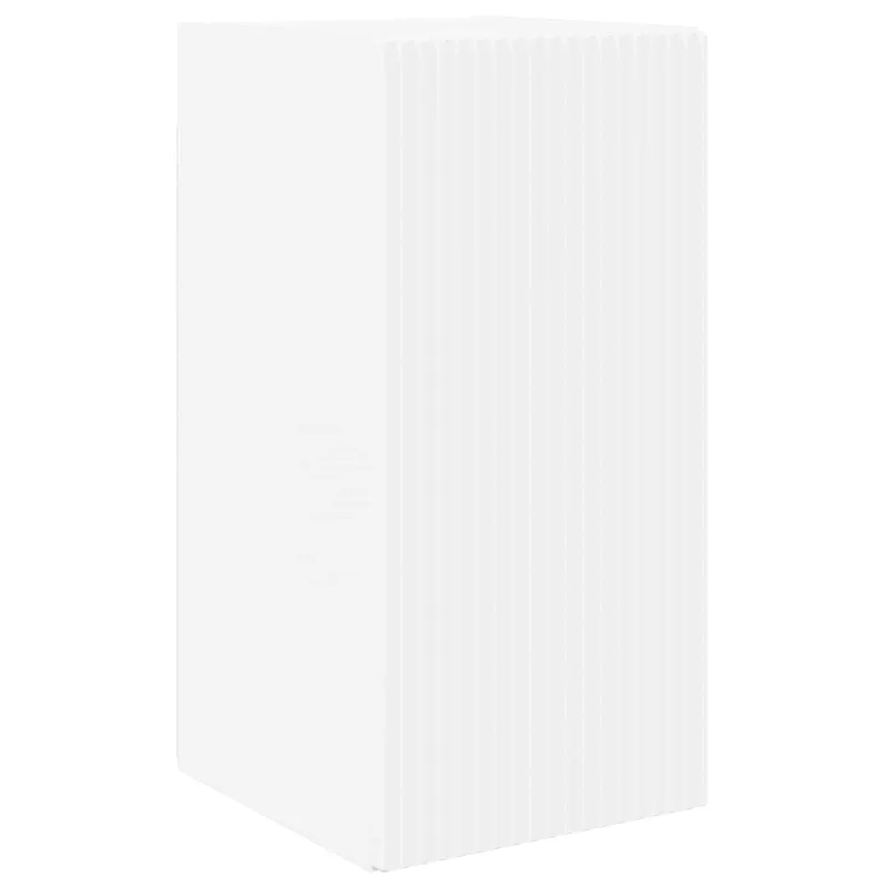 TV spintelių komplektas 2 pcs Balta Apdirbta mediena