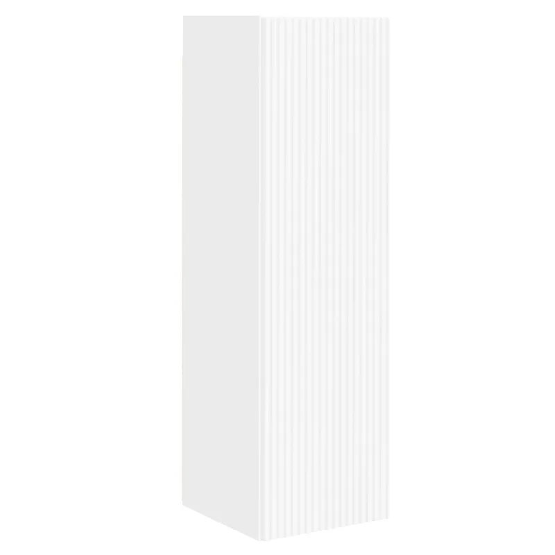 TV spintelių komplektas 3 pcs Balta Apdirbta mediena