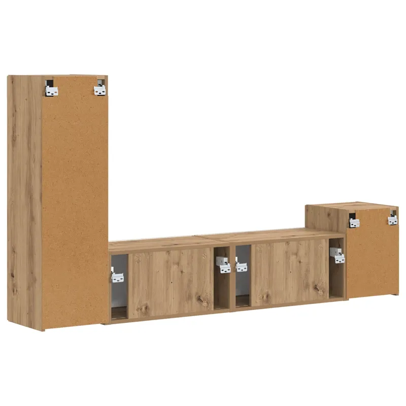 TV spintelių komplektas 4 pcs Amatininkų ąžuolas