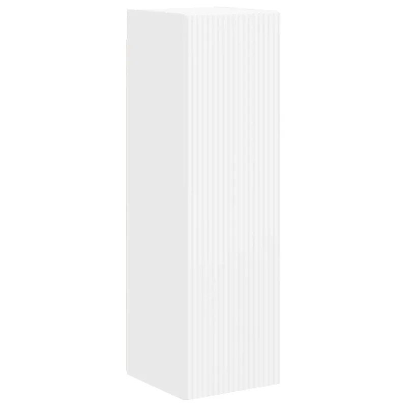 TV spintelių komplektas 4 pcs Balta Apdirbta mediena