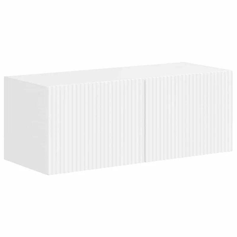TV spintelių komplektas 4 pcs Aukštai blizganti balta