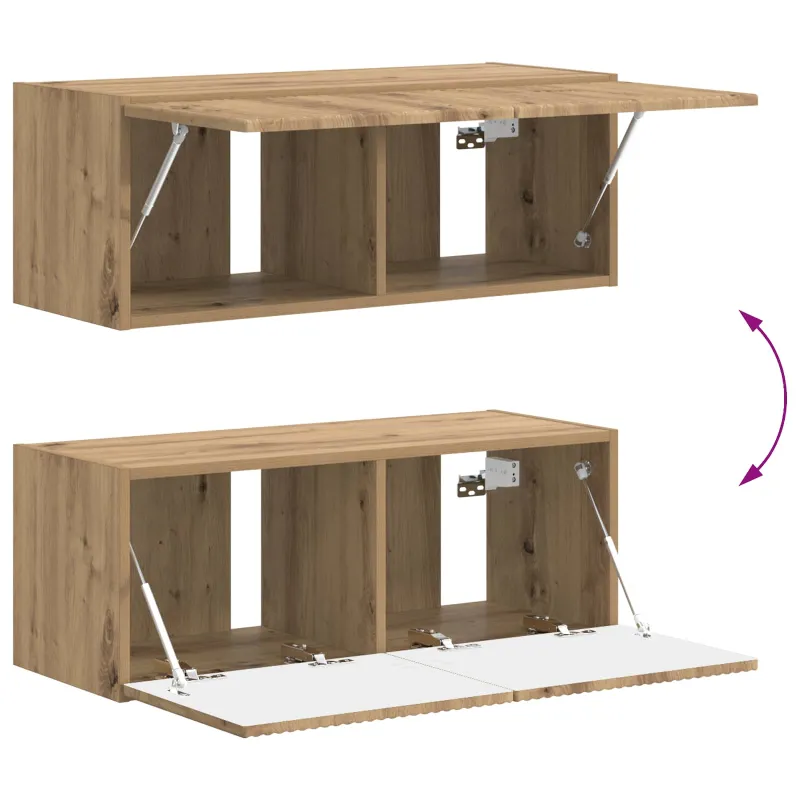 TV spintelių komplektas 4 pcs Amatininkų ąžuolas