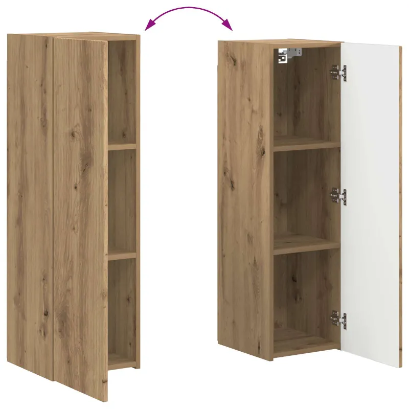 TV spintelių komplektas 4 pcs Amatininkų ąžuolas