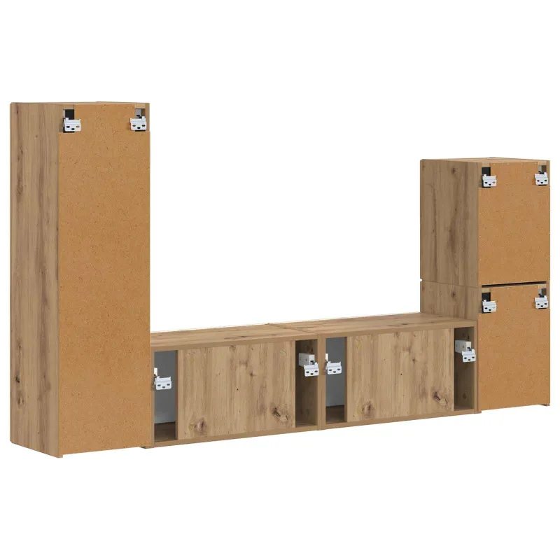 TV spintelių komplektas 4 pcs Amatininkų ąžuolas