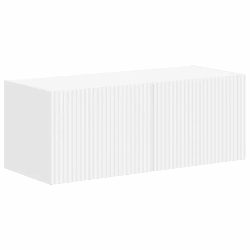 TV spintelių komplektas 4 pcs Balta Apdirbta mediena