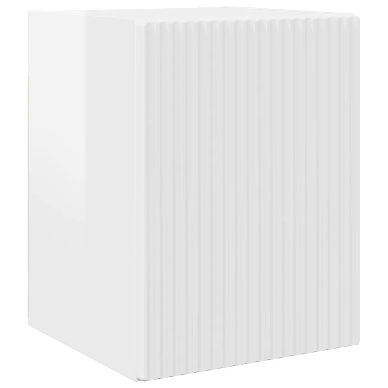 TV spintelių komplektas 5 pcs Aukštai blizganti balta