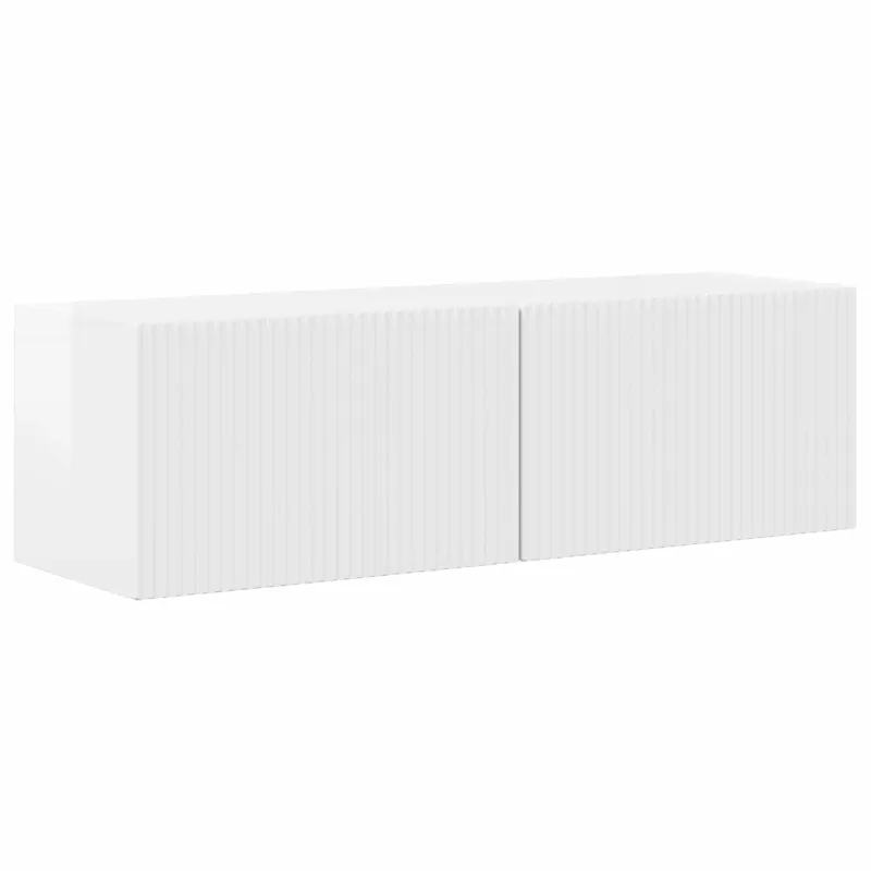 TV spintelių komplektas 4 pcs Aukštai blizganti balta