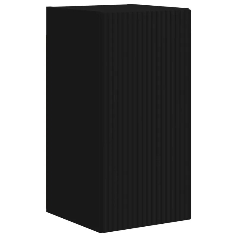 TV spintelių komplektas 6 pcs Juoda Apdirbta mediena