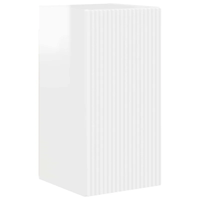 TV spintelių komplektas 6 pcs Aukštai blizganti balta