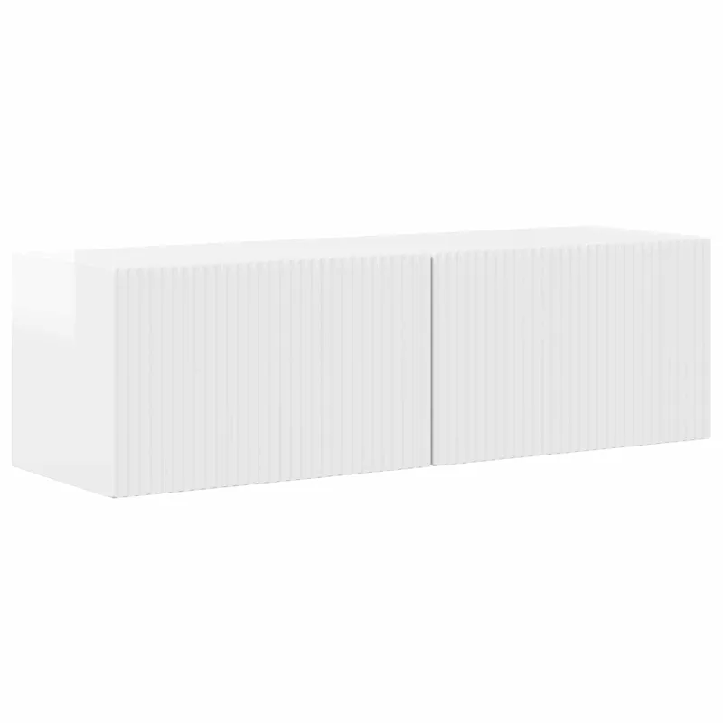 TV spintelių komplektas 4 pcs Aukštai blizganti balta