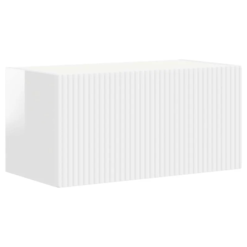 TV spintelių komplektas 4 pcs Aukštai blizganti balta
