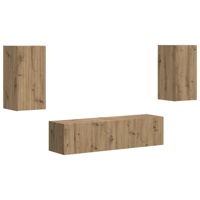 TV spintelių komplektas 4 pcs Amatininkų ąžuolas