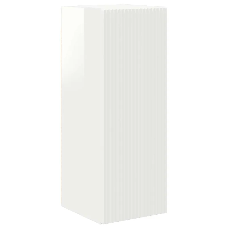 TV spintelių komplektas 4 pcs Aukštai blizganti balta