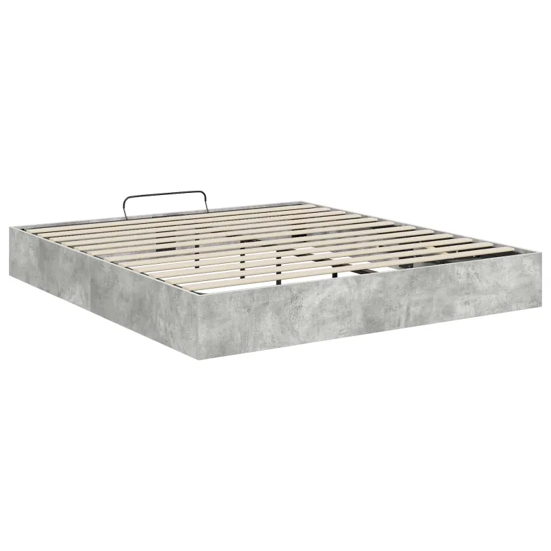 Otomano lovos rėmas Betoninė 203 x 180 x 25 cm Dirbtinė mediena