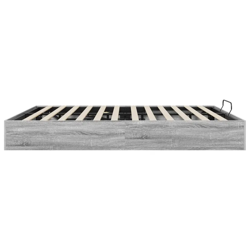 Otomano lovos rėmas su saugykla Pilka Sonoma 203 x 180 x 25 cm