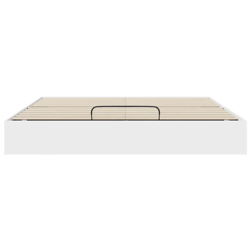 Otomano lovos rėmas Baltas 203 x 160 x 25 cm Dirbtinė mediena