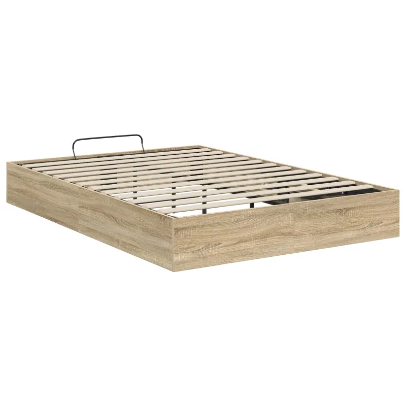 Otomano lovos rėmas Sonoma ąžuolas 203 x 150 x 25 cm
