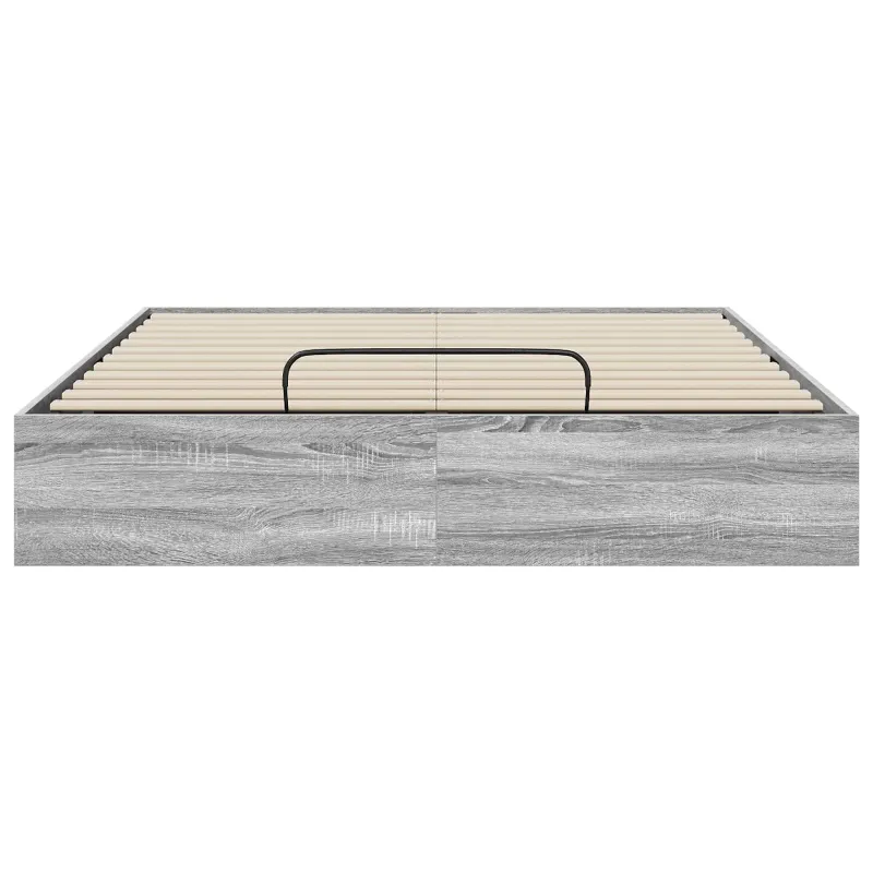 Otomano lovos rėmas su saugykla Pilka Sonoma 203 x 150 x 25 cm