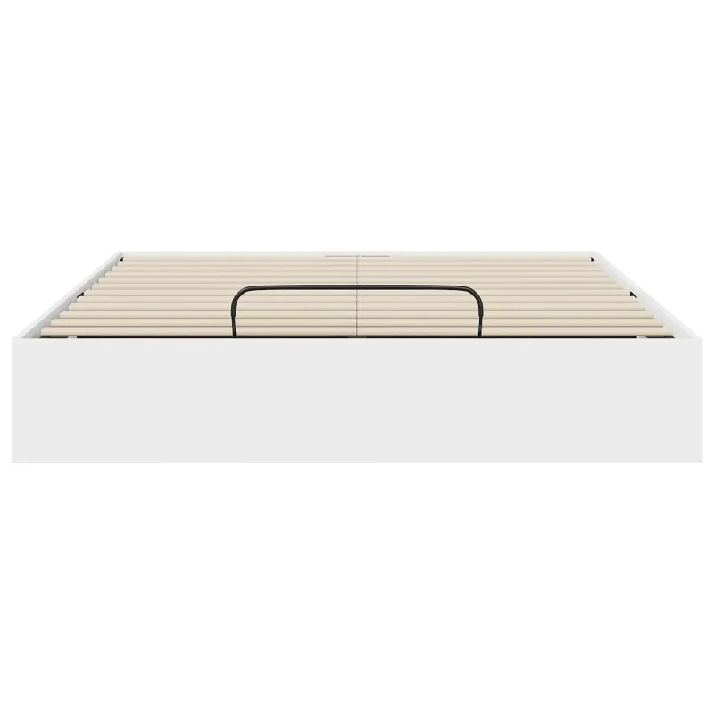 Otomano lovos rėmas Baltas 203 x 140 x 25 cm Dirbtinė mediena