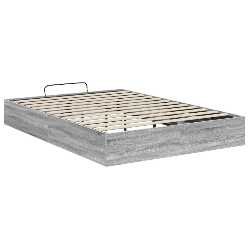 Otomano lovos rėmas su saugykla Pilka Sonoma 203 x 120 x 25 cm
