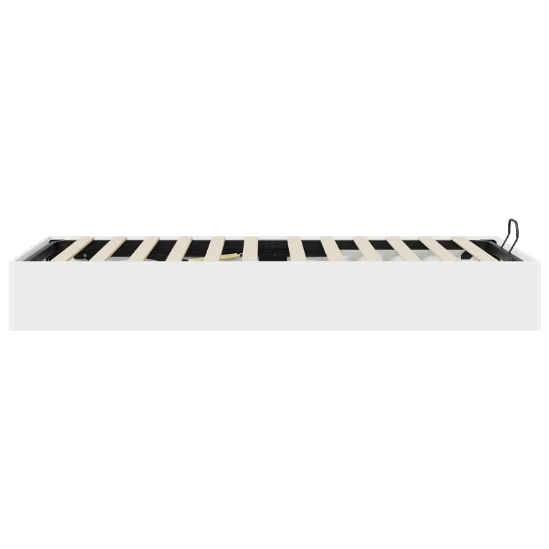 Otomano lovos rėmas Baltas 203 x 100 x 25 cm Dirbtinė mediena