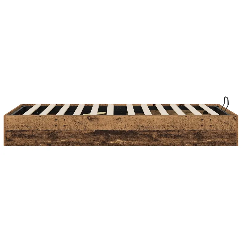 Otomano lovos rėmas su saugykla Senas medis 203 x 100 x 25 cm