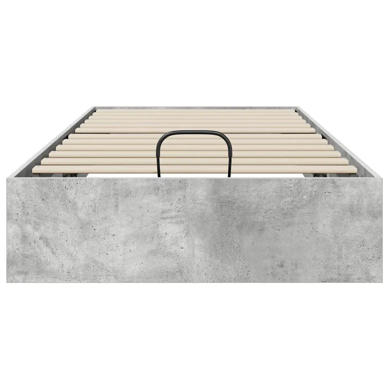 Otomano lovos rėmas Betono Pilka 90 x 200 cm Dirbtinė mediena