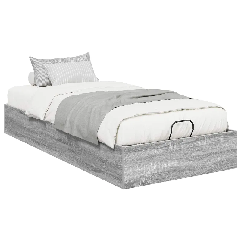 Otomano lovos rėmas su saugykla Pilka Sonoma 203 x 90 x 25 cm