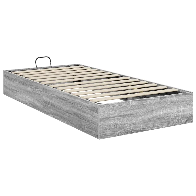 Otomano lovos rėmas su saugykla Pilka Sonoma 203 x 90 x 25 cm