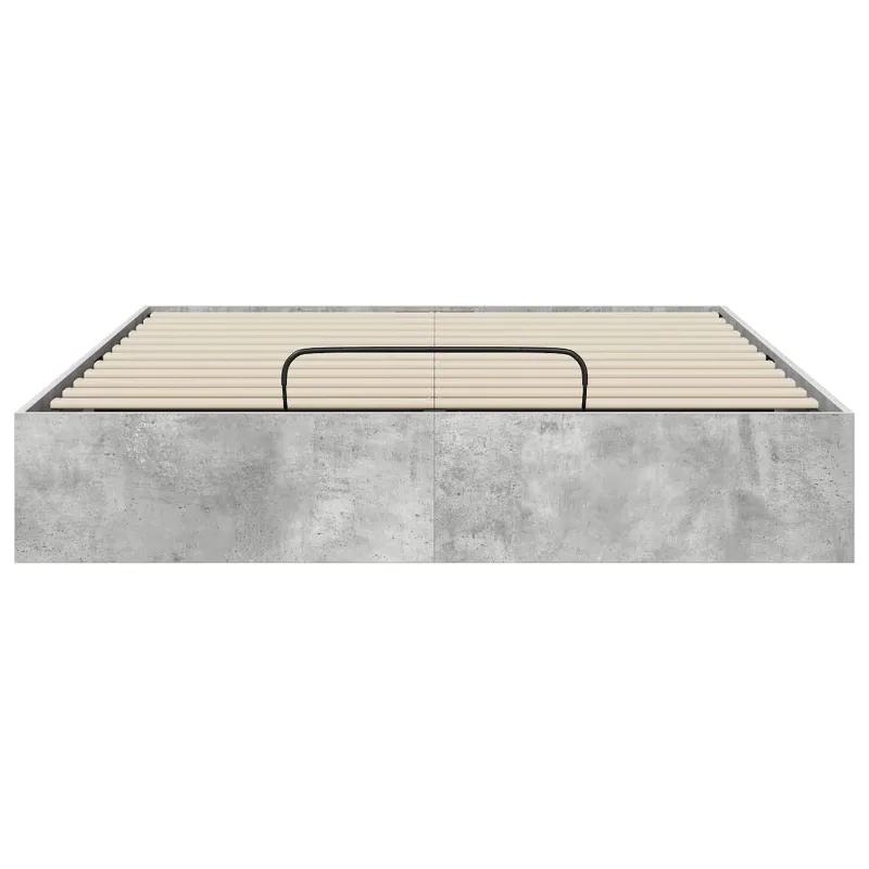 Otomano lovos rėmas Betono Pilka 140 x 200 cm Dirbtinė mediena