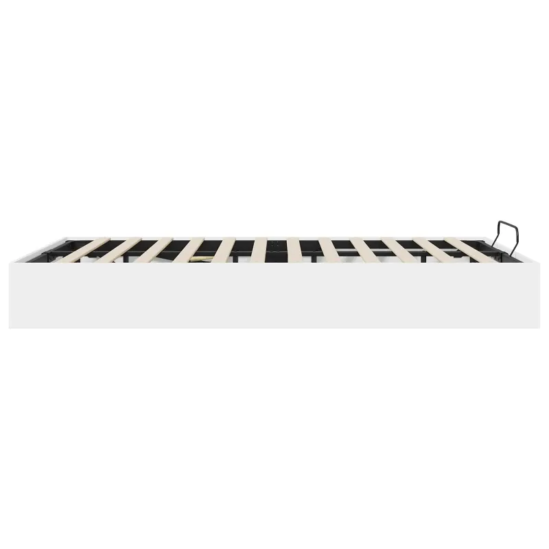 Otomano lovos rėmas Baltas 193 x 135 x 25 cm Dirbtinė mediena