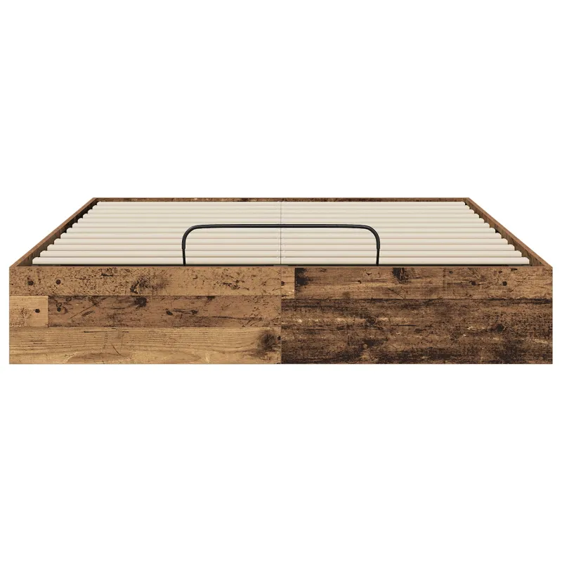 Otomano lovos rėmas su saugykla Senas medis 193 x 135 x 25 cm