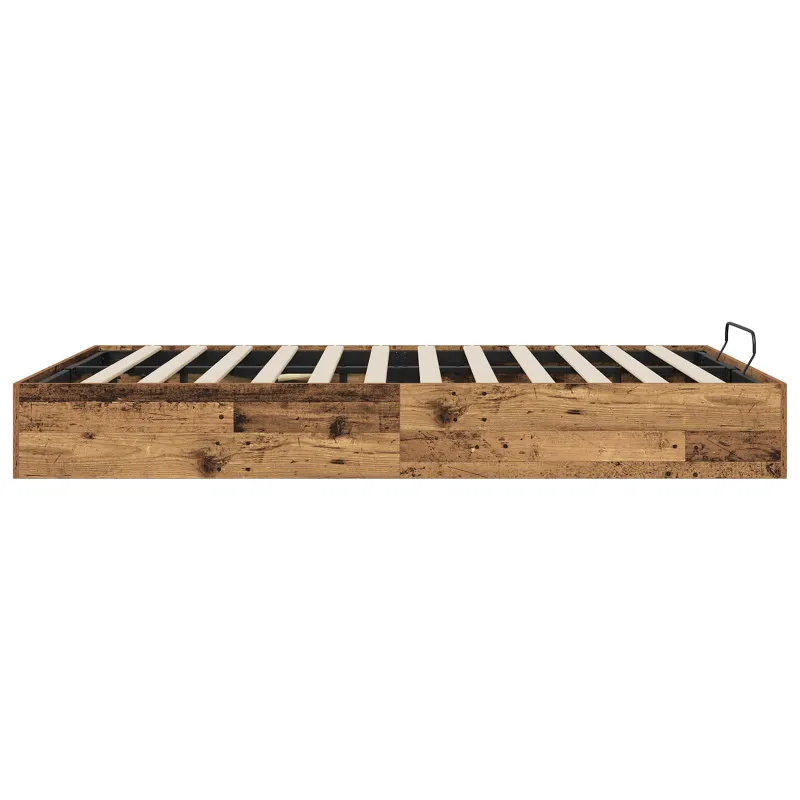Otomano lovos rėmas su saugykla Senas medis 193 x 120 x 25 cm
