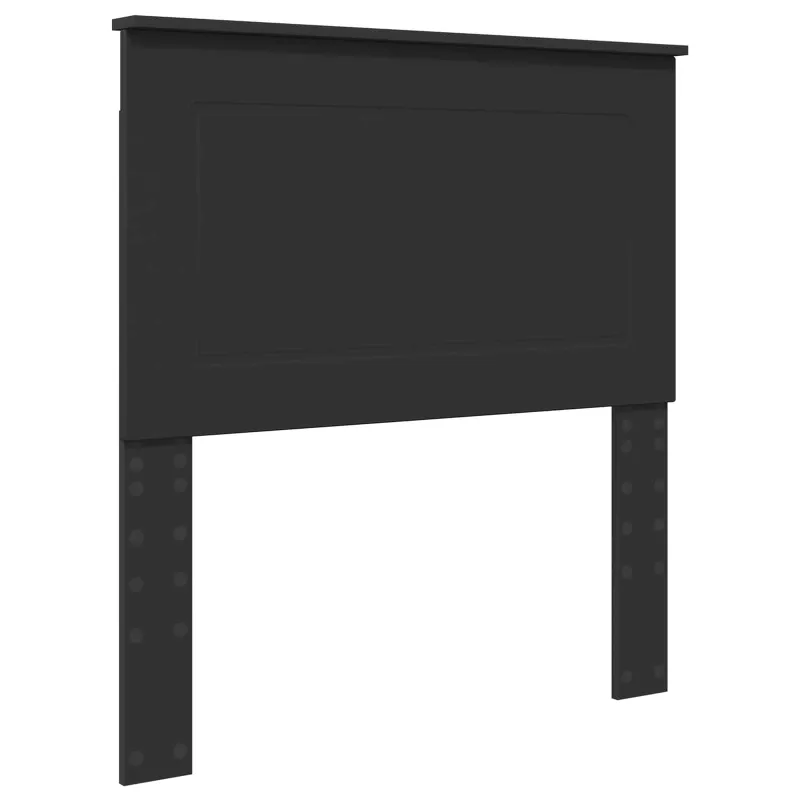 Lovos rėmas Juoda 75 x 190 cm Kietos pušies mediena