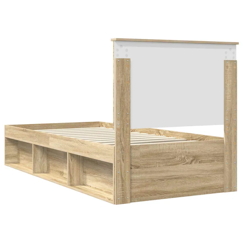Lovos rėmas Sonoma ąžuolas 75 x 190 cm Kietos pušies mediena