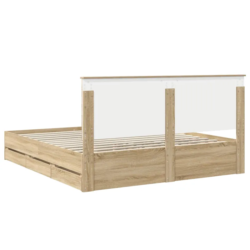 Lovos rėmas Sonoma ąžuolas 200 x 200 cm Inžinerinė mediena
