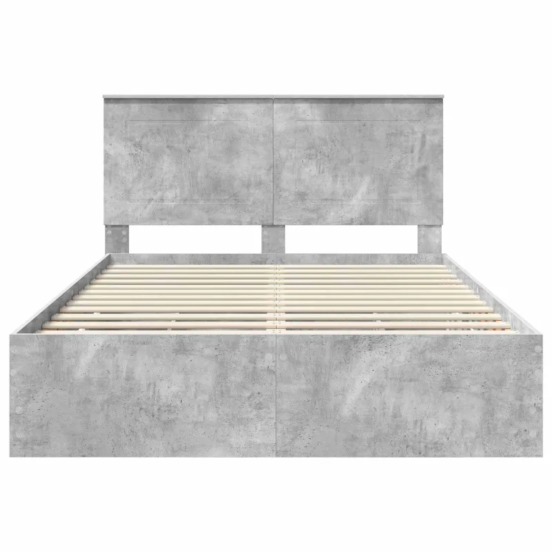 Lovos rėmas Betono pilka 150 x 200 cm Inžinerinė mediena