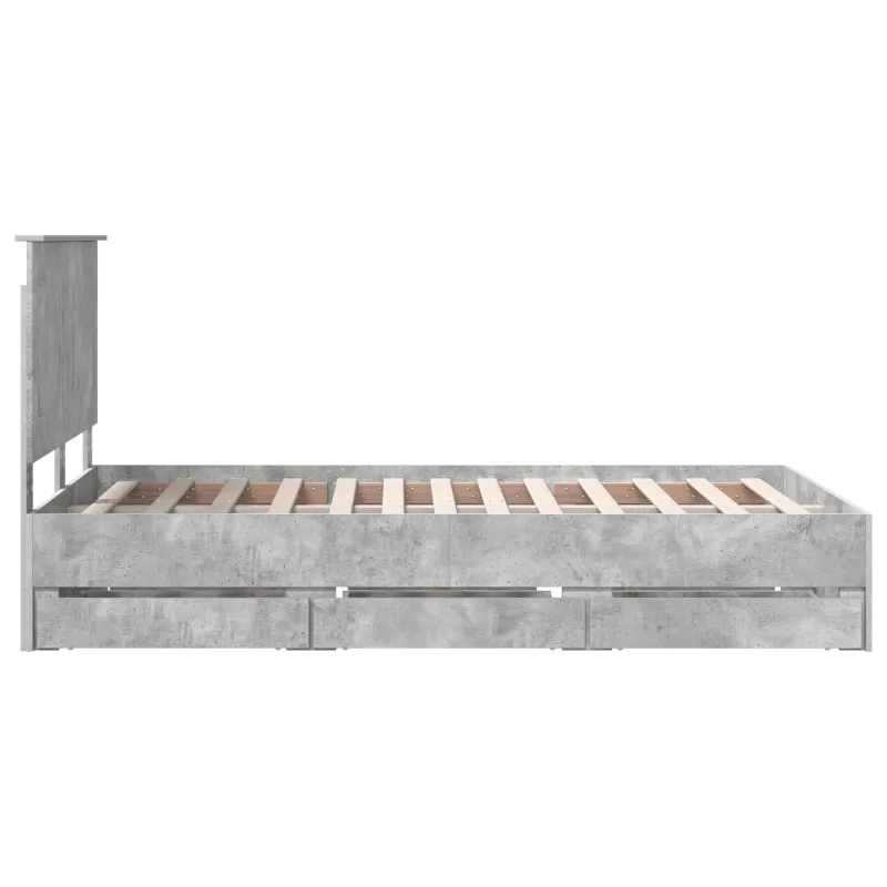 Lovos rėmas Betono pilka 135 x 190 cm Inžinerinė mediena
