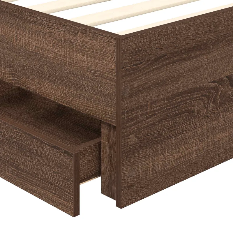Lovos rėmas Rudas ąžuolas 100 x 200 cm Inžinerinė mediena