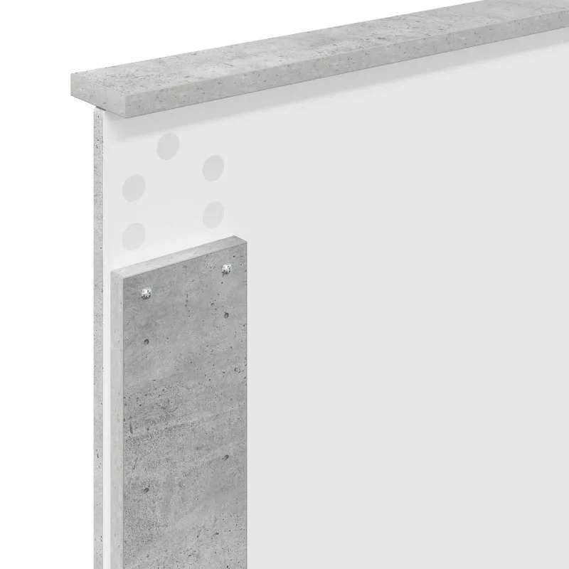 Lovos rėmas Betono pilka 90 x 200 cm Inžinerinė mediena