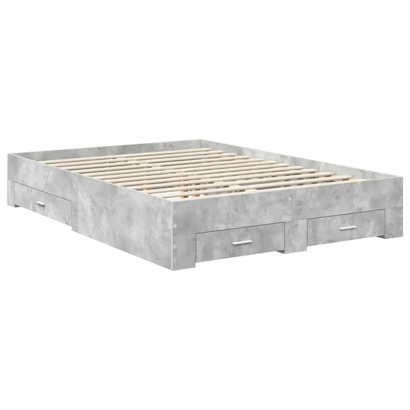 Lovos rėmas Betono pilka 140 x 190 cm Apdirbta mediena