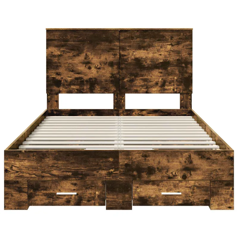 Lovos rėmas Rūkyta ąžuolas 120 x 200 cm Apdirbta mediena