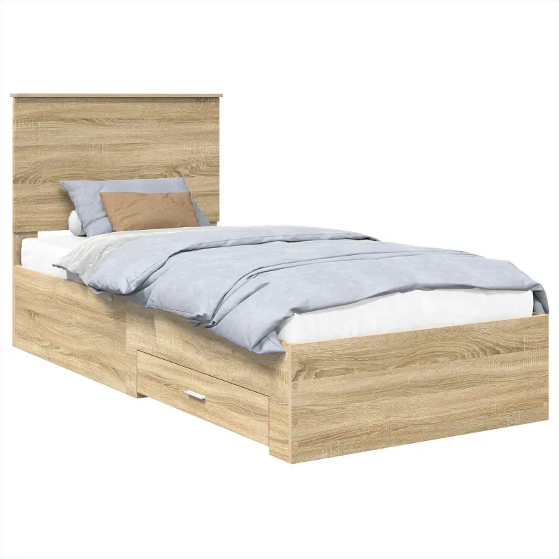Lovos rėmas su galvūgalio Sonamos ąžuolo ir sidabro 75 x 190 cm