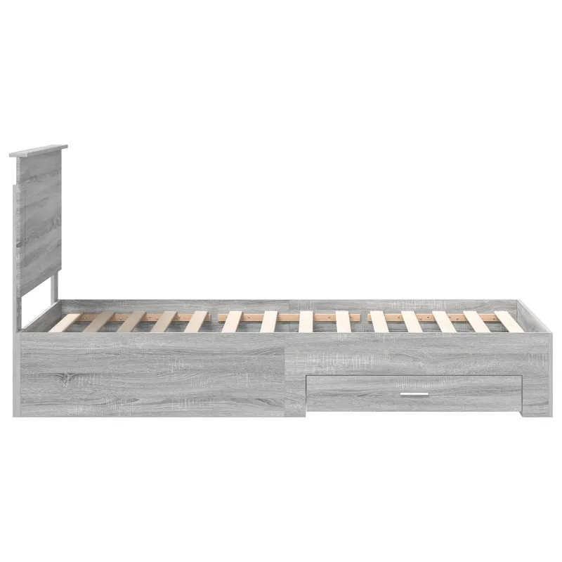 Lovos rėmas su galvūgalio Pilko Sonamos ir sidabro 75 x 190 cm